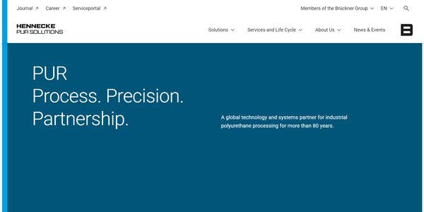 Hennecke Machinery Japan公式サイトキャプチャ