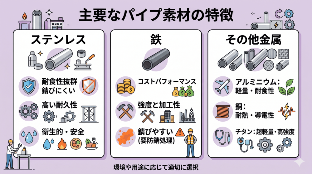 パイプの素材